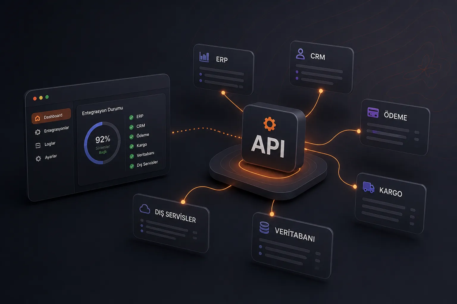 API ERP CRM entegrasyonları