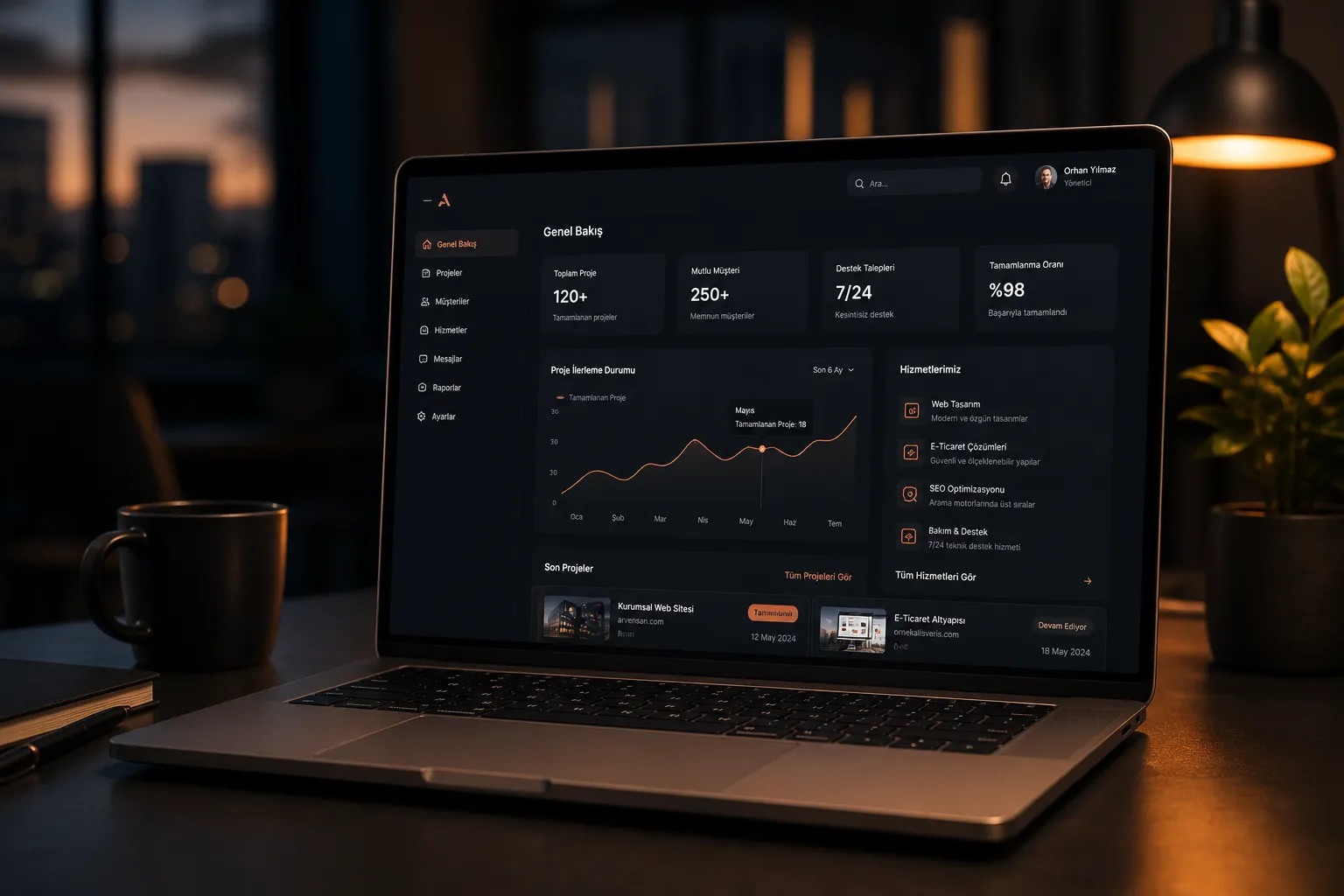 Web tabanlı sistemler panel görseli